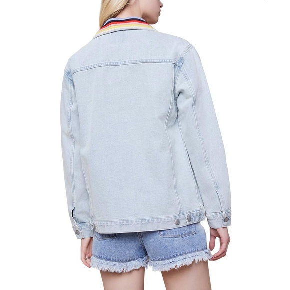 Juicy Couture Embroidered Stripe Denim Jacket - Picture 2 of 5